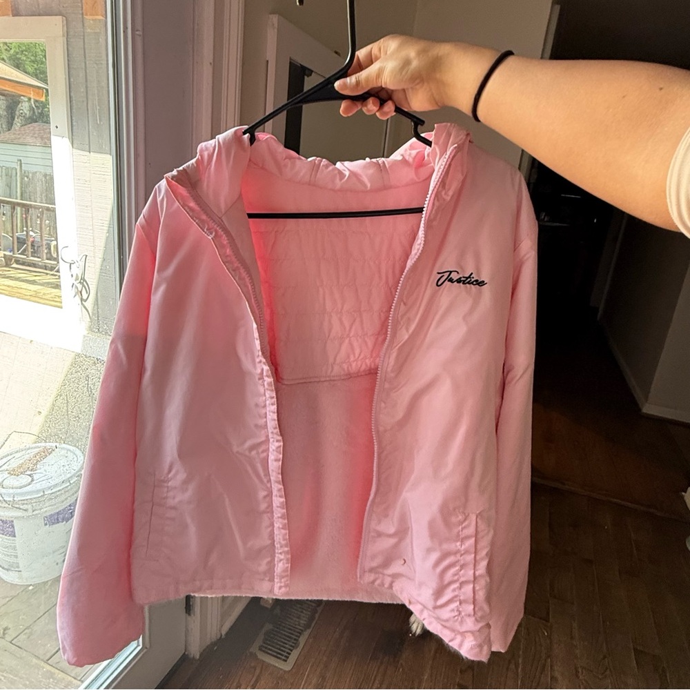 Justice Pink Puffer Jacket